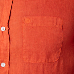 Solid Linen Shirt S/S: Apricot