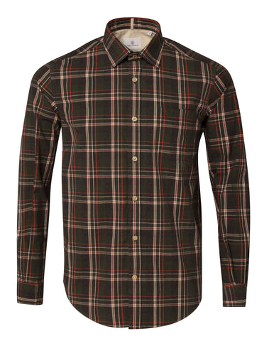 Plaid Shirt L/S: Brown