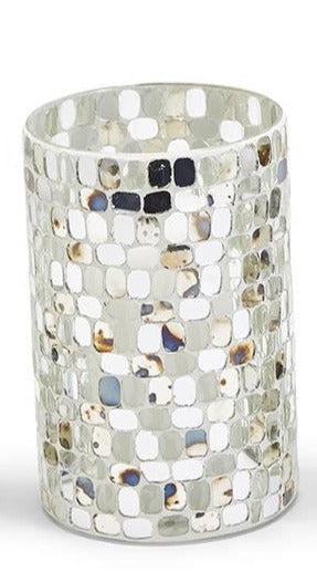 Mirror Mosaic Candle Holder: L