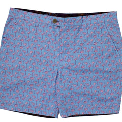 John Flamingos Short: Blue
