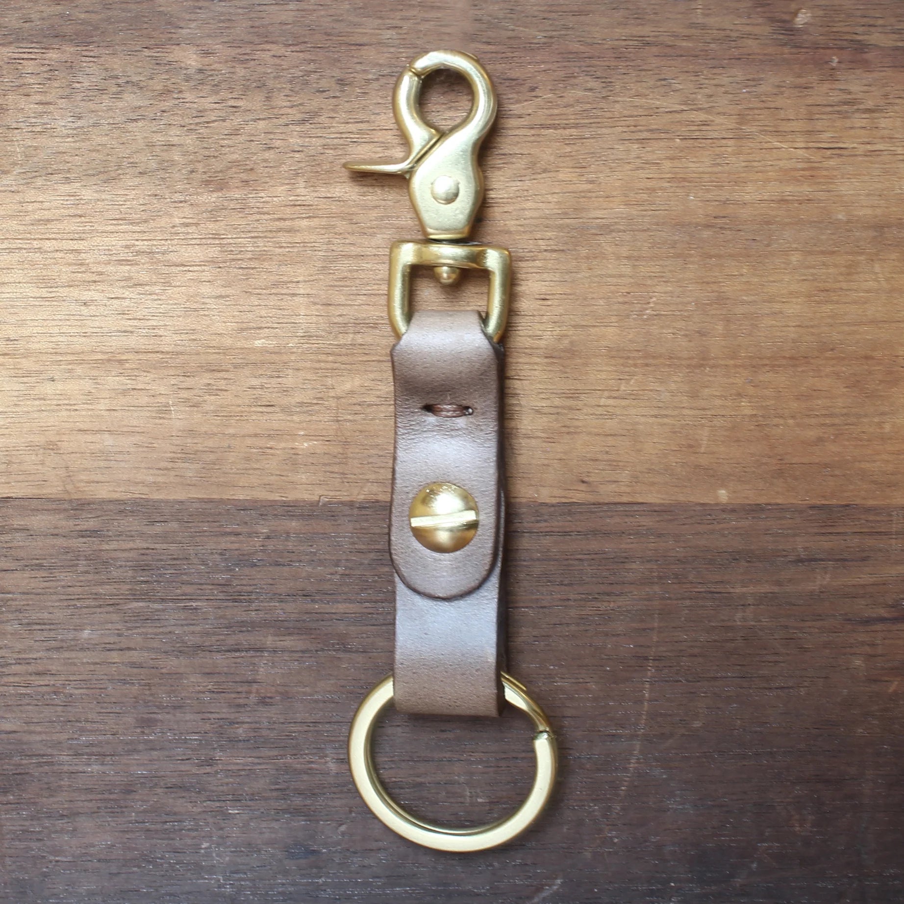 Swivel Clip Key Chain: Natural