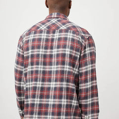 Lennox Brushed Plaid Shirt L/S: Red Shadow
