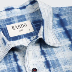 Chintan Shibori Pattern Shirt L/S: Indigo