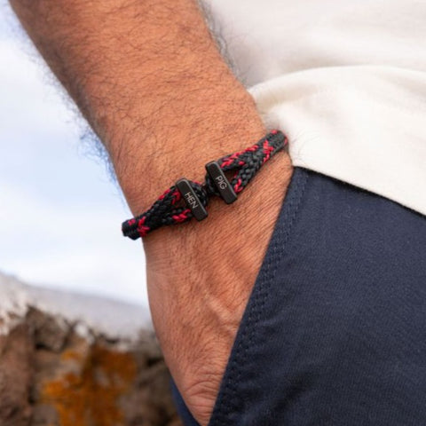 Icy Ike Bracelet M: Black/Raspberry