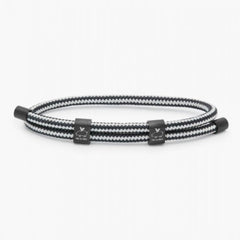 Little Lewis Double Bracelet M: Light Grey/ Navy