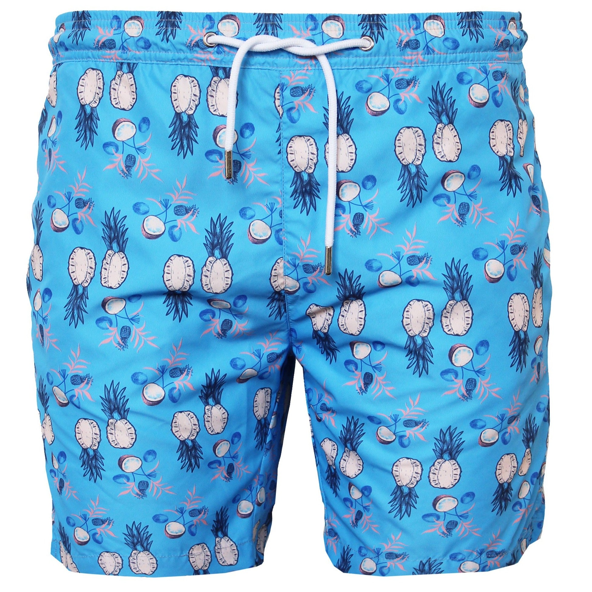 Shorties Pineapple Print Swim: Blue