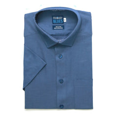 Sahara Slim Fit Shirt S/S: Delft Blue