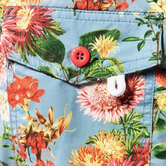 Maui Print Swim: Hibiscus Blue