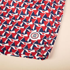 Graphic Print Swim: Navy
