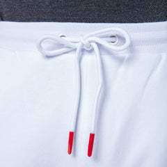Fleece Jogging Short: White