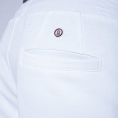 Fleece Jogging Short: White