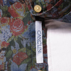 Pin-Up Print Shirt S/S: Chambray