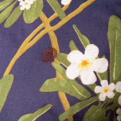 Shading Floral Print Shirt S/S: Purple