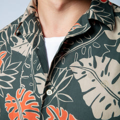 Jungle Print Shirt S/S: Clay