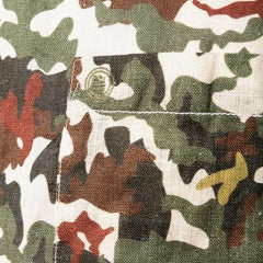 Camouflage Print Linen Shirt S/S: Camo