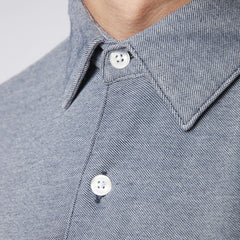 Pique Knit Shirt S/S: Grey