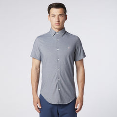 Pique Knit Shirt S/S: Grey