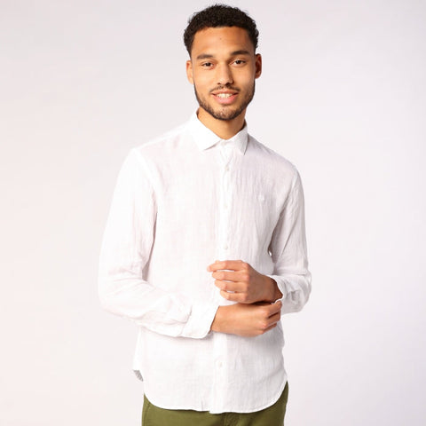 Linen Shirt L/S: White