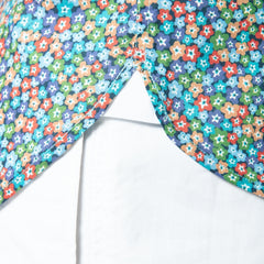 Fitted Floral Shirt L/S: Navy