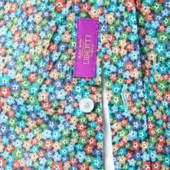 Fitted Floral Shirt L/S: Navy