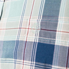 Plaid Woven Shirt L/S: Aqua