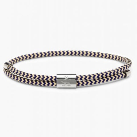 Little Lewis Bracelet L: Navy-Sand