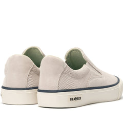 Hawthorne Suede Slip On: Ecru