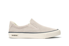 Hawthorne Suede Slip On: Ecru