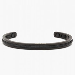 Navarch Cuff 6mm Bracelet M: Black