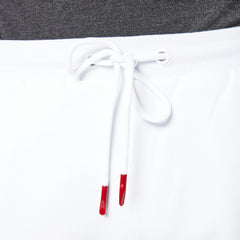 "PLAY" Jogger Short: White