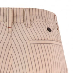Striped Bermuda Short: Off White