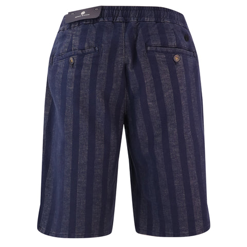 Striped Bermuda Short: Dk Navy