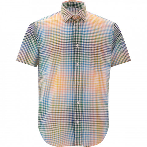 Gingham Check Shirt S/S: Multi-Color