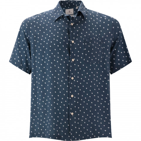 Double Dot Camp Shirt: Dark Navy