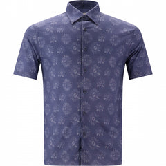 Floating Bloom Shirt S/S: Royal