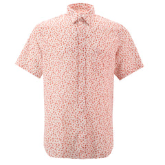 Crepe Mosaic Shirt S/S: Orange