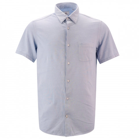 Pique Stitch Shirt S/S: Lt Blue