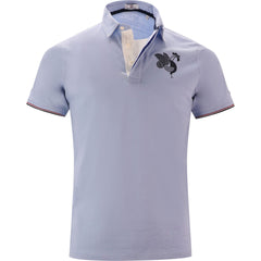 Le Coq Gaulois Polo S/S: Lt Blue