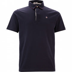 Contrast Undercollar Polo S/S: Dk Navy