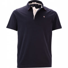 Contrast Undercollar Polo S/S: Dk Navy