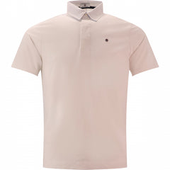 Contrast Undercollar Polo S/S: White