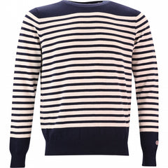 Nautical Stripe Sweater L/S: Dk Navy