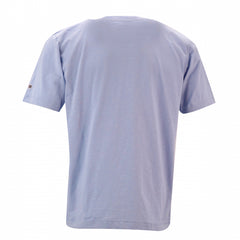 Pocket Crew Neck Slub Tee S/S: Lt Blue