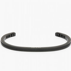 Navarch Cuff 4mm Bracelet ML: Black