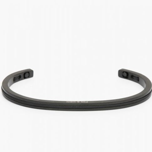 Navarch Cuff 4mm Bracelet L: Black
