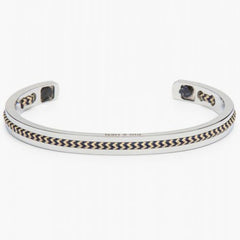 Navarch Cuff 6mm Bracelet ML: Navy-Sand
