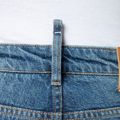Tapered Cut 330 5-Pocket Jean: Medium Wash