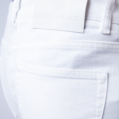 Tapered Cut 330 5-Pocket Jean: White